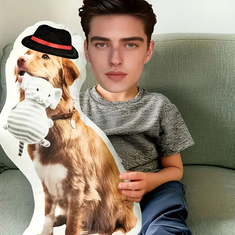 Customized modern pet pillow with double-sided digital printing,