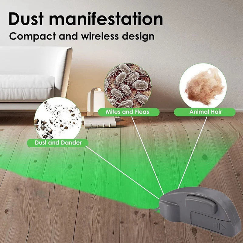 Vacuum Cleaner Laser Light Dust Display LED Lamp Clean Up Dust Pet