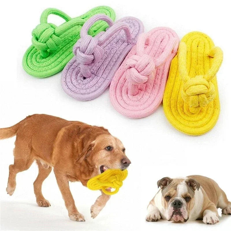 Dog Chewing Toy Cotton Slipper Rope Toy for Small Large Dogs  Pet