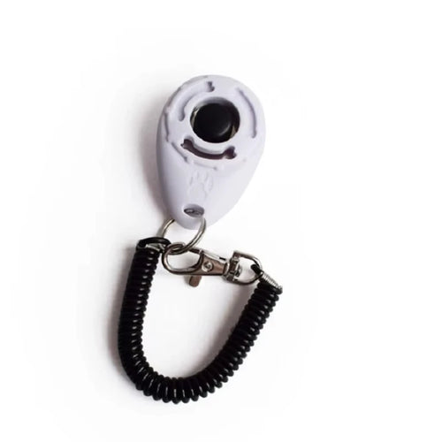 Dog Training Clicker Aid Adjustable WristStrap Sound Plastic Pet Cat