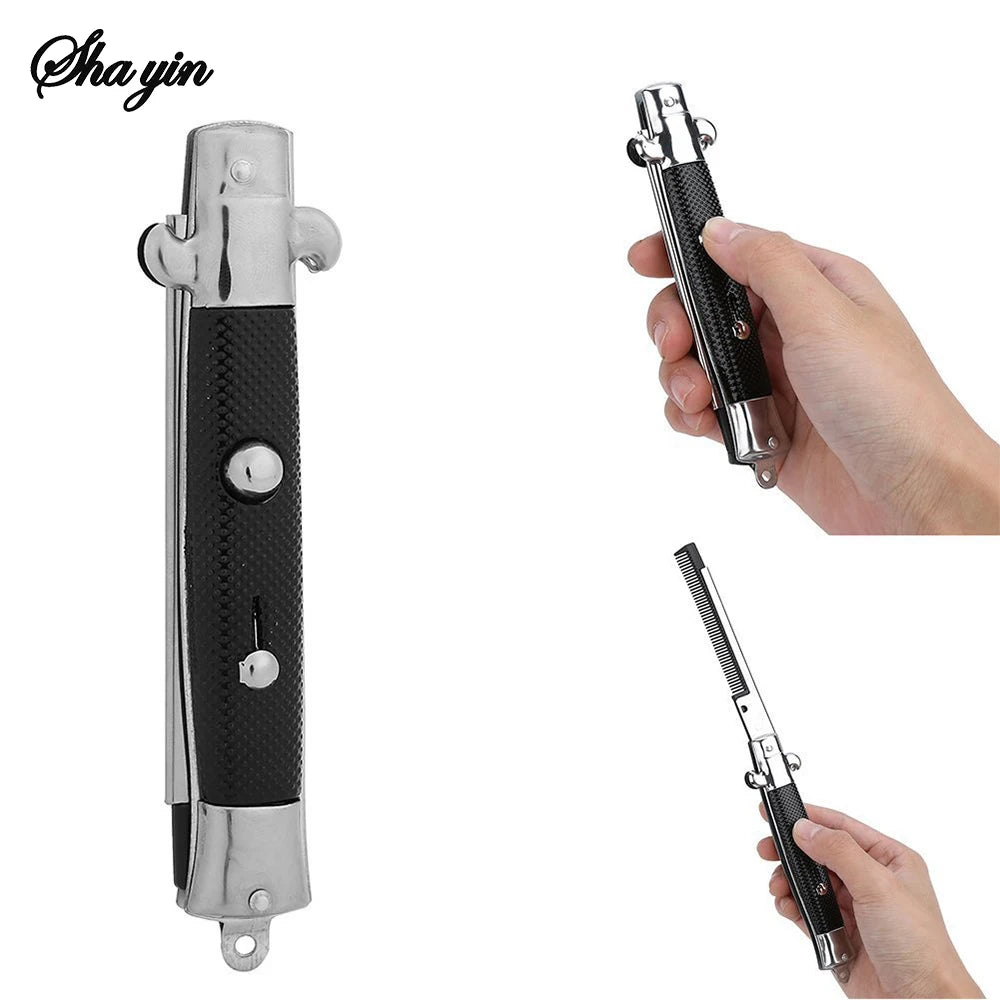 1Pc Folding Spring Comb Mens Womens Beauty Handmade Folding Pocket
