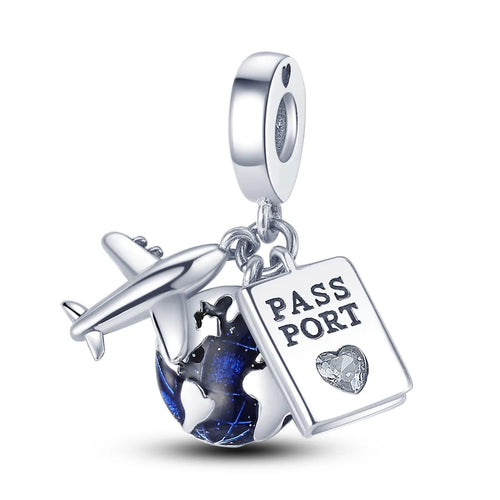 Silver Plated Travel Sunflower Lucky Charms Fit Original Pandora