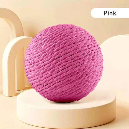 10CM Interactive Sisal Cat Scratching Ball Toy For Kitten Teeth