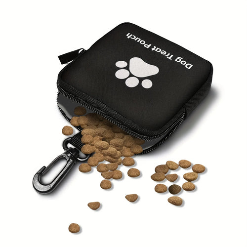 Waterproof Dog Paw Print Zipper Coin Purse Pet Treat Storage Bag for