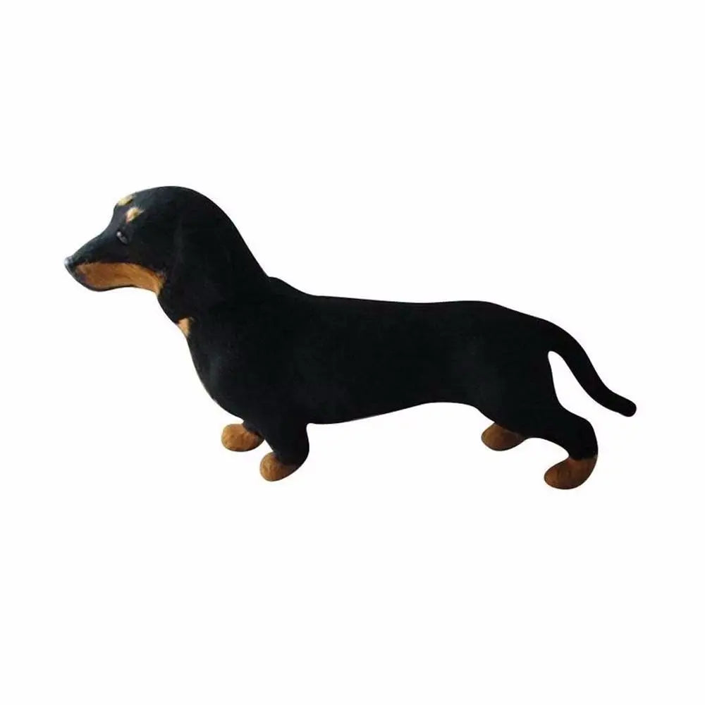 Simulation Dachshund Animal Model Small Ornament Toy Dog Puppy