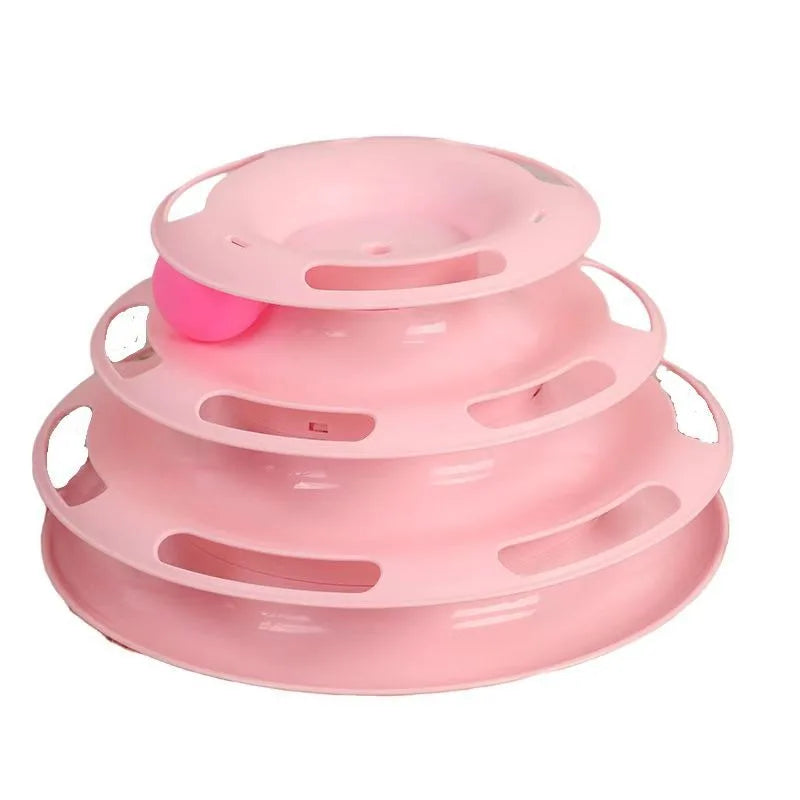 Pet cat toy Three-layer ball cat Turntable Cat interactive educational