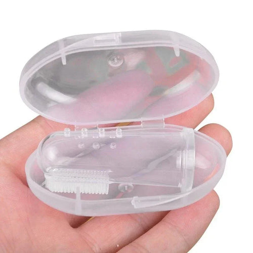 Ultra Soft Silicone Finger Toothbrush for Dog Cats Remove Plaque