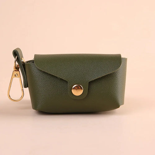Portable Dog Poop Bag Organizer Stylish Pet Bag Holder Leather Pet