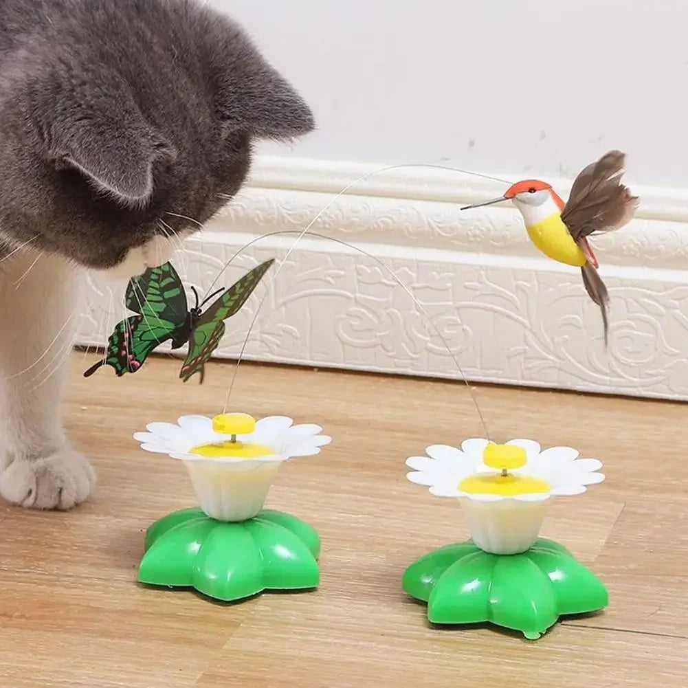Electric Butterfly Cat Toy Shake Rotating Flying Automatic Humming