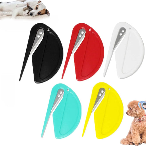5pcs Pet Knot Cutter, Colorful Perfect De-tangling Tool For Cats,