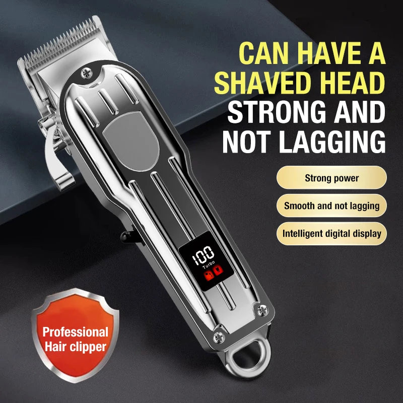 All metal blade men's hair clippers, electric push clippers, household