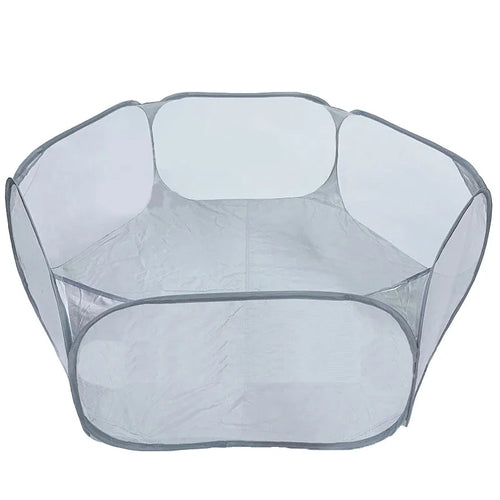 Portable Small Pet Cage Transparent Cat and Dog Cage Tent Pet Playpen