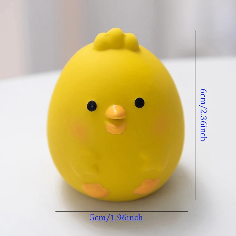 Pet Squeaky Toys Cute Chicken Dog Chewing Rubber Toy Cleaning Tooth