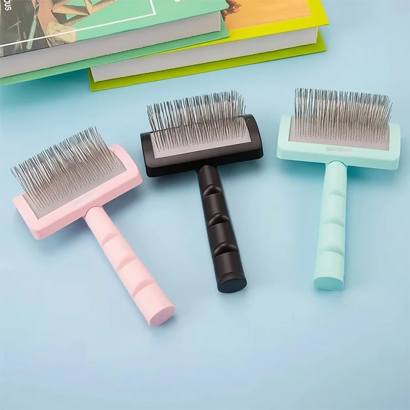 Dog Grooming Comb Shedding Hair Remove Needle Brush Slicker Massage
