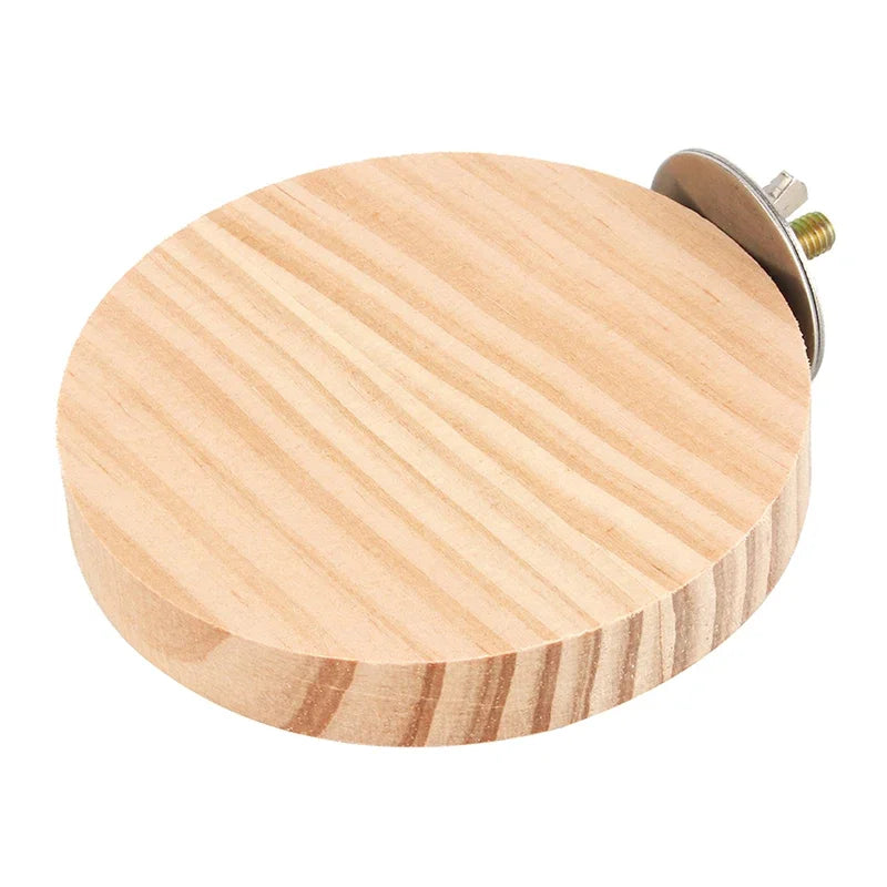 1Pc Pet Bird Parrot Wood Platform Stand Rack Toy Hamster Branch
