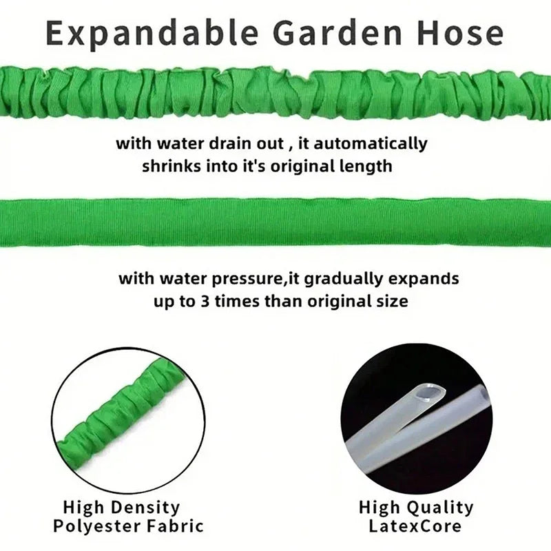 Expandable Magic Hose, High-Pressure Car Wash, 7Water Spraying