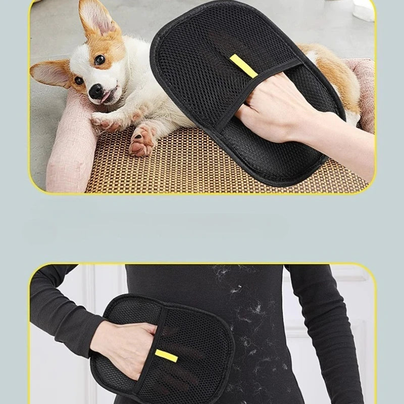 Pet Hair Remover Portable Washable Clothes Hair Dehairing Gloves Pet