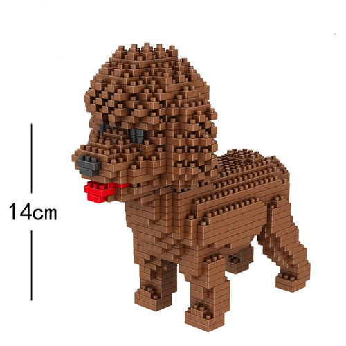KNEW BUILT Dog Model Mini Building Block Toys Set for Kid Boy Girls