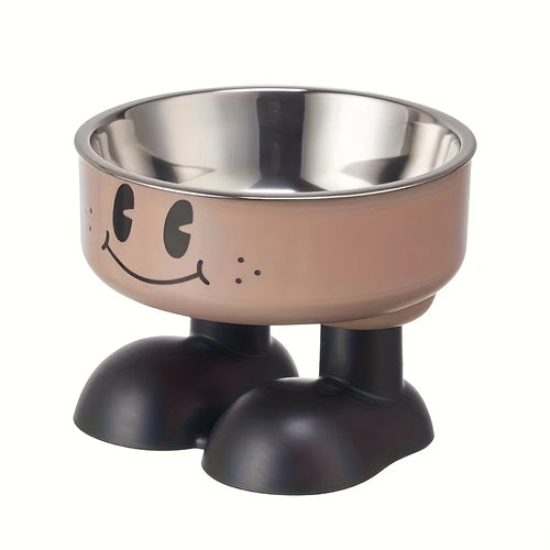 Elevated Dog Cat Bowl Stainless steel Food Water Bowls Raised No Spill