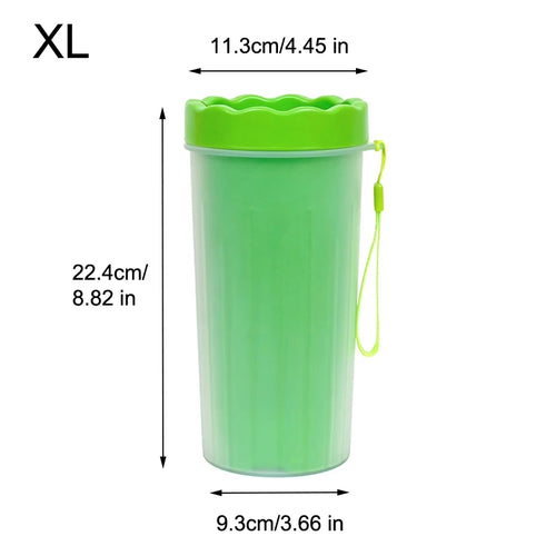 1Pc Pet Plastic Foot Wash Cup S L XL Large size silicone brush Dog cat