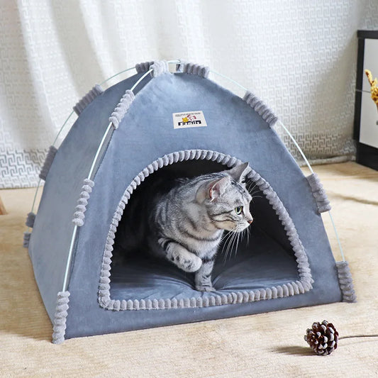 Foldable Cat House Pet Tent Four Seasons Universal Cat and Dog Pet
