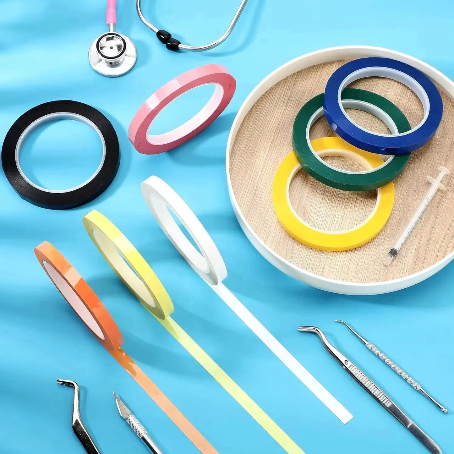 1 Roll Dental Instruments Tapes Autoclave Tape 10 Colors Surgical