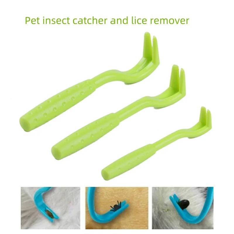 Flea Remover Hook Tick Removal Tweezer Ticks Pull Pet Cat Dog