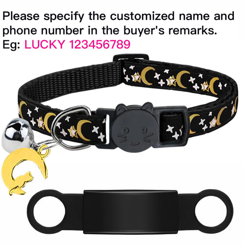 Customized Cute Glow Cat Collar Free Engraved Puppy Kitten Anti-lost