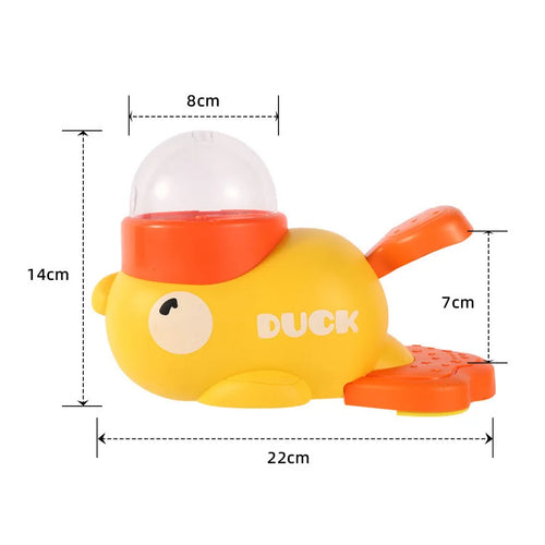 New Cute Duck Automatic Pet Feeder for Cats Dogs Smart Interactive