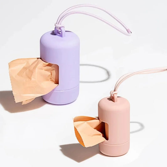 Dog Poop Bag Carrier Portable Pet Waste Bag Dispenser Luxury Stylish