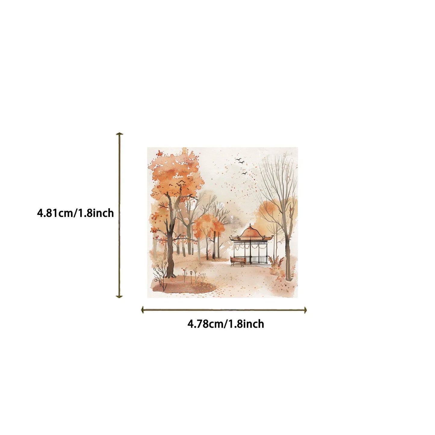 50PCS Cartoon Watercolor Clip Art Stickers Aesthetics Sticker For