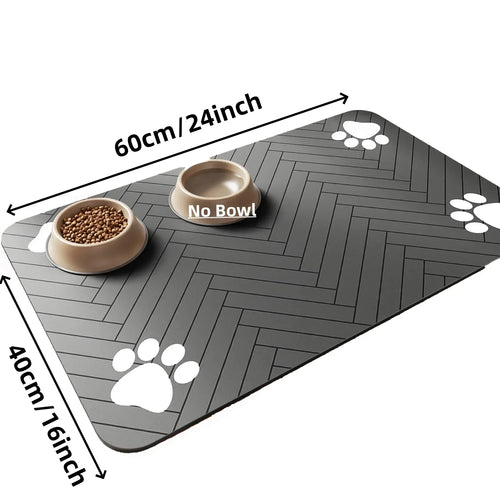 S（little kitten ）、M、L bsorbent Pet Feeding Mat, Waterproof Placemat