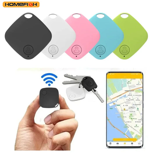 HOMEFISH Mini Bluetooth 5.0 Tracker AntiLost Device Round Pet Kids Bag