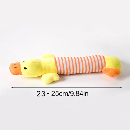 Cute Plush Duck Sound Toy Stuffed Squeaky Animal Squeak Dog Toy
