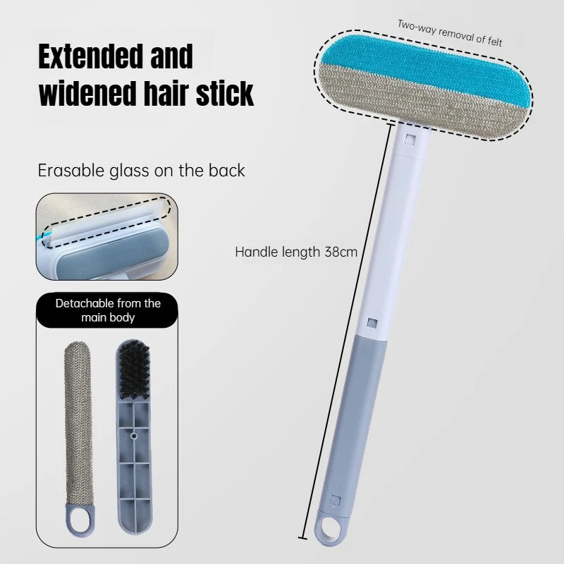 Long Handle Pet Hair Remover Brush Static Cat Hair Cleaner for Carpets