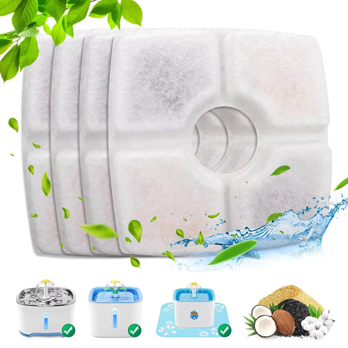 Cat Water Fountain Filter Replacement, 4/8 Pack  Filters Compatible