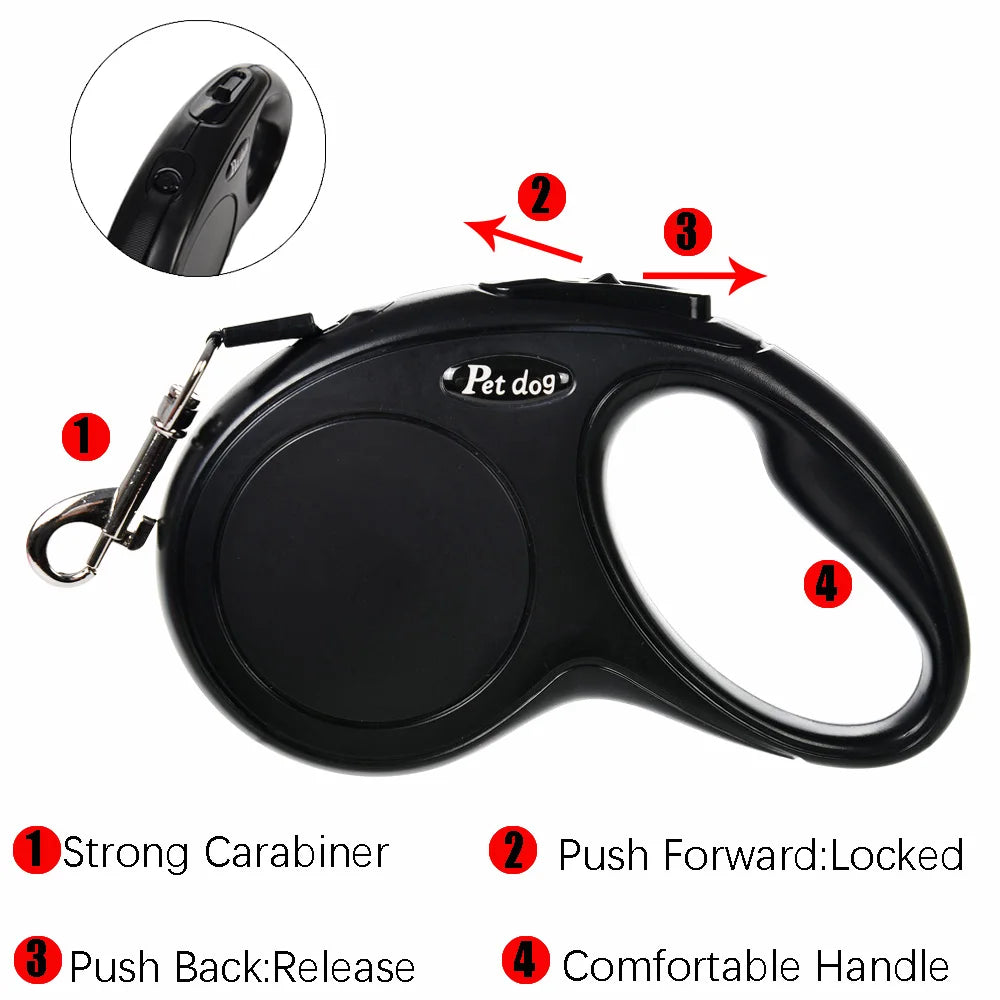 3m 5m Pet Dog Leash For Small Medium Dogs Cats Hiking Strong Nylon