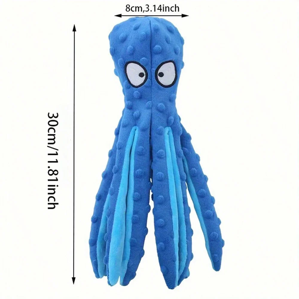 Dog Vocal Toys Octopus Non-stuffed Soft Plush Toy Puppy Educational