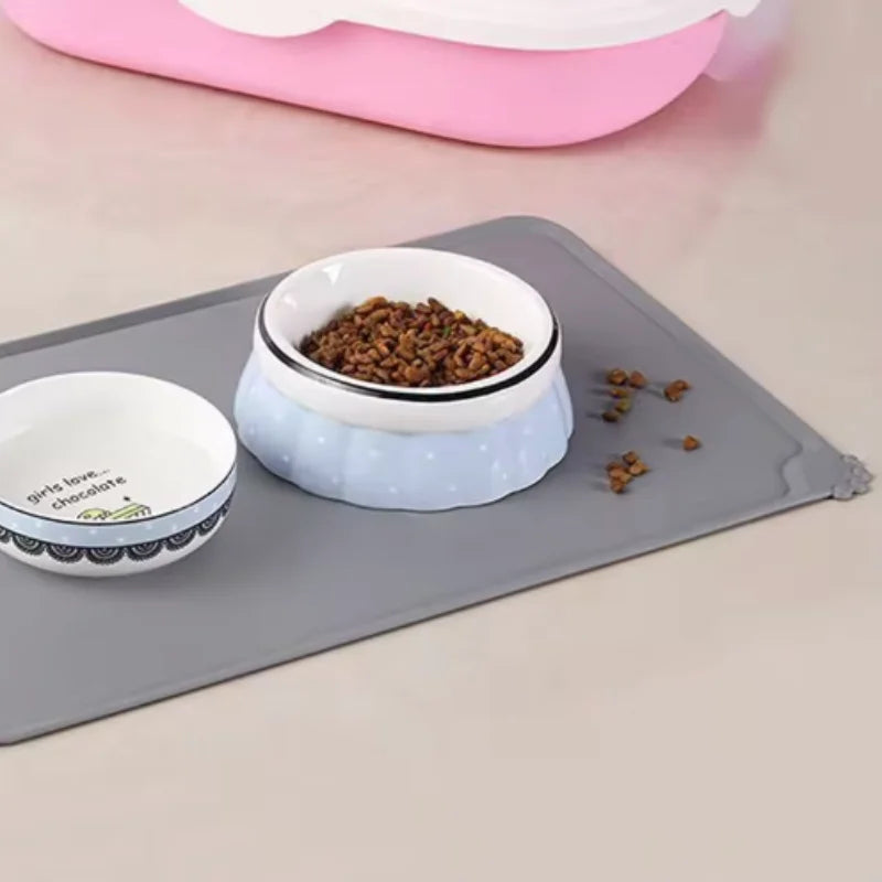 Silicone Pet Meal Mat Pet Waterproof and Anti Slip Cat Food Mat No