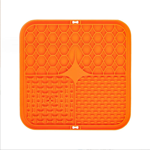 Pet Lick Silicone Mat Slow Feeder Dog Food Plate Bathing Distraction