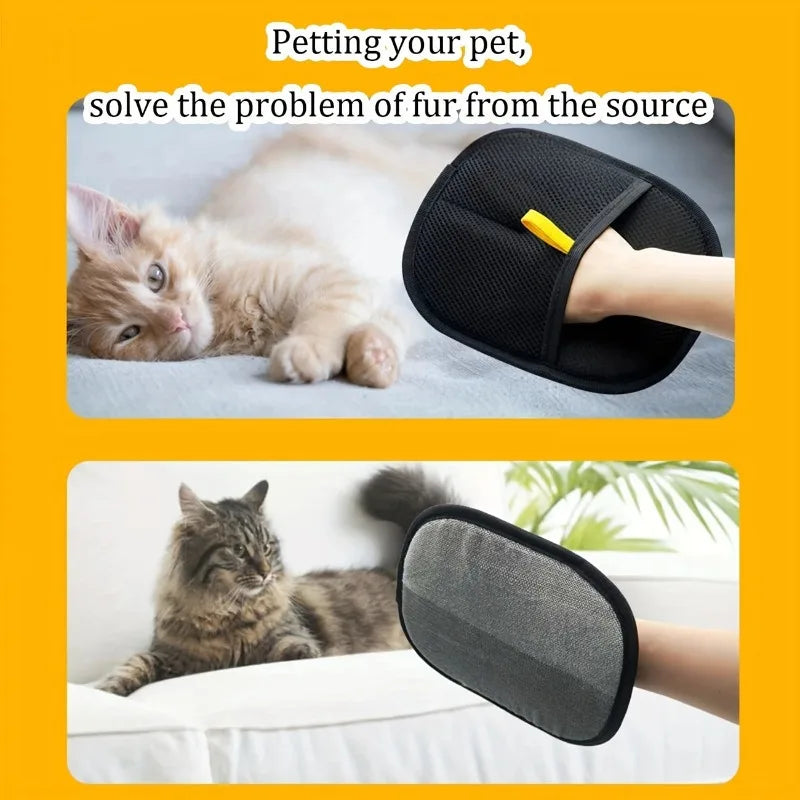 Pet Hair Removal Gloves Cat Hair Cleaner Hair Removal Brush Sticky