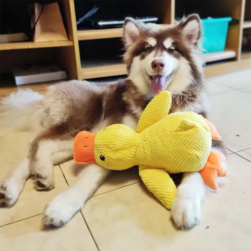 Hot pet Plush Toy Dog Calming Duck Stuffed Duck Toys Chew Toy Durable