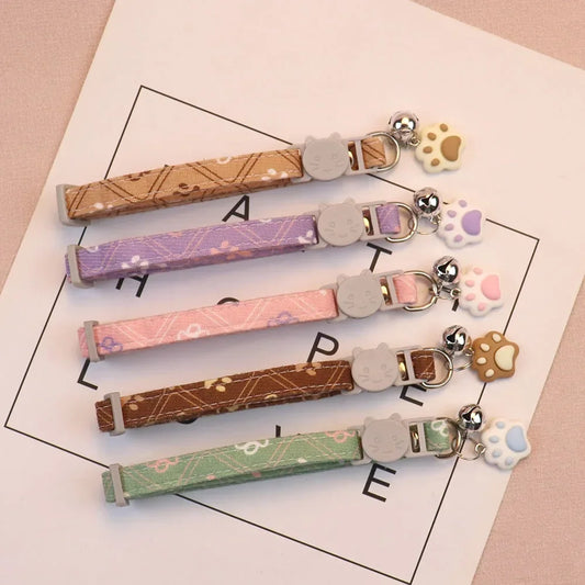 Cute Neck Pet Collar with Bell for Small Dogs Puppy Kitten Stuff