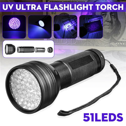 21 LED UV Ultraviolet Flashlight Blacklight 395NM Mini Torch Flash