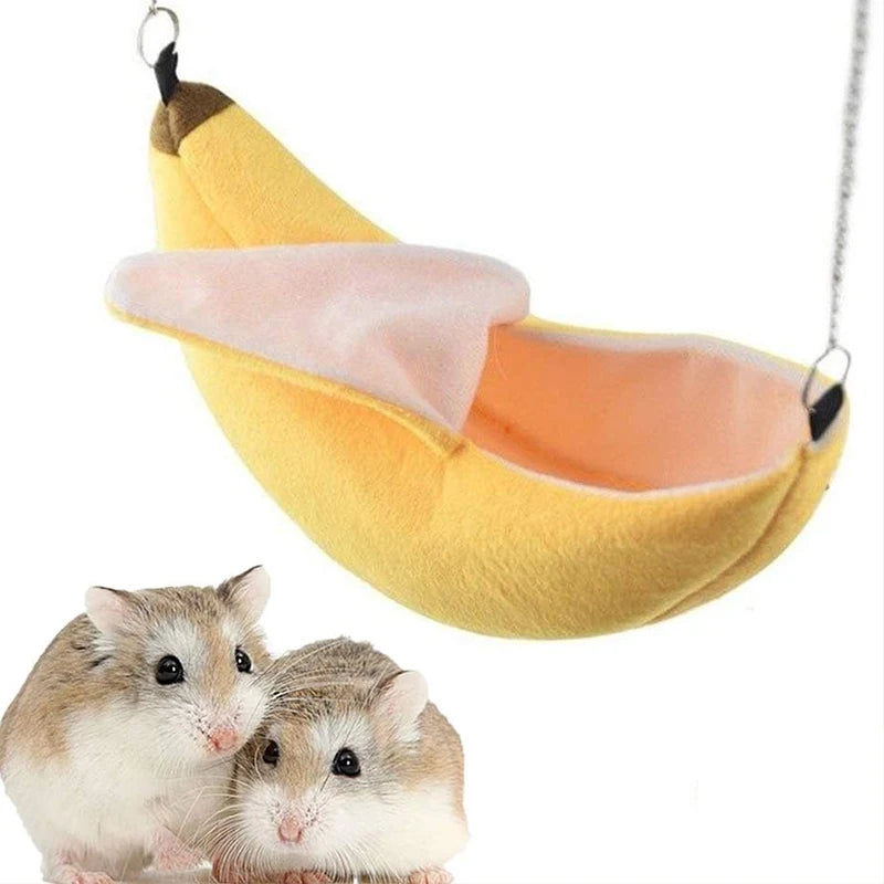 Banana Hamster Bed House Hammock Small Animal Warm Bed House Cage Nest