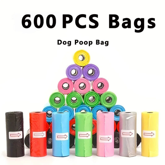 600pcs Dog Poop Bags Pet Poop Bags Disposable Dog Waste Bags Bulk Poop