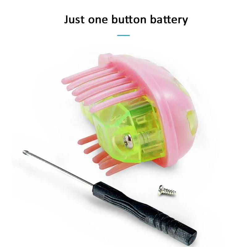 Mini Electric Bug Pet Dog Cat Toy Interactive Cute Ladybird Beetle