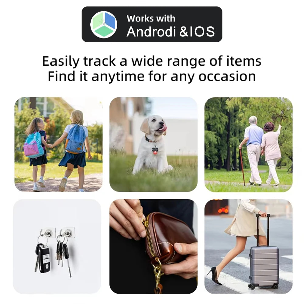 Smart Bluetooth GPS Tracker Tag with Anti-Lost Reminder Android IOS