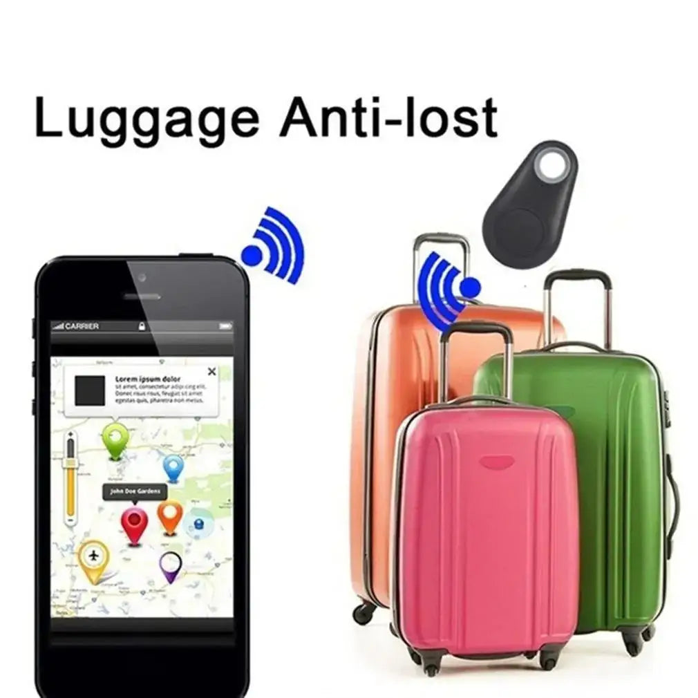 1-5pcs Mini GPS Tracker Bluetooth Tracker AntiLost Device Round Pet
