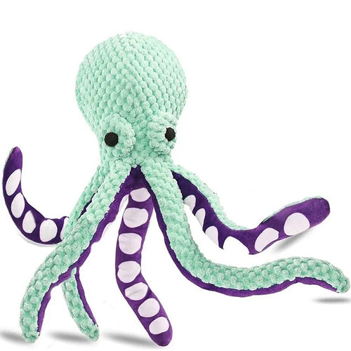 Pet plush octopus toy interactive sound anti-demolition home large and